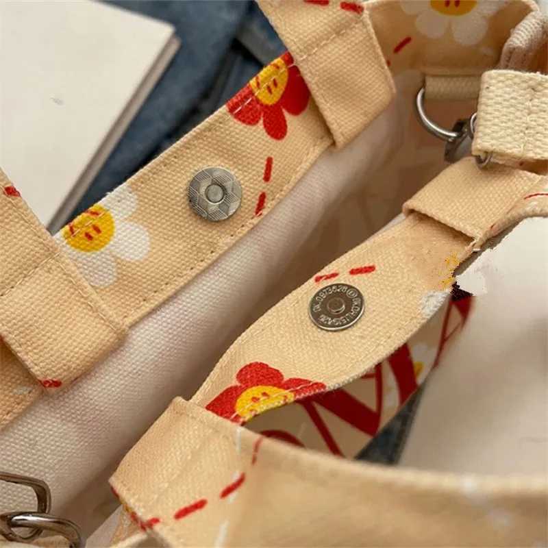 Gentle Woman Letter Printing Small Tote Bag Street Trendy Canvas Mini Handbag Shoulder Bag Versatile Teen Women Crossbody BagW250512