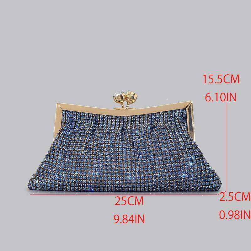 Fashion Rhinestone Clutch Bag For Women Shinny Dias Evening Party Purses