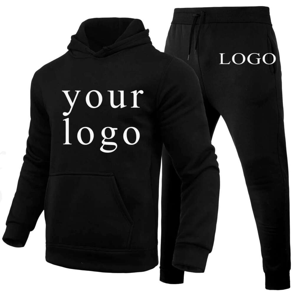 Your Own Design Brand /Picture Personalized Custom Anywhere Men Women DIY Hoodies And Pants Set Fashion New Designer