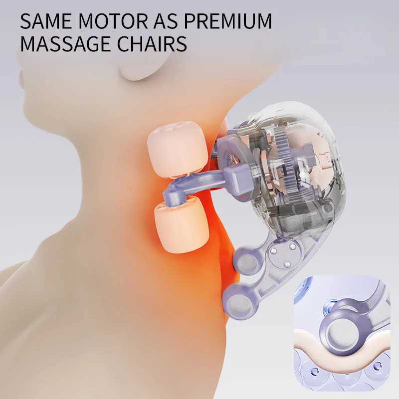Trapezius Massage Pillow Wireless Electric Car Home Massager Heating Waist Neck Leg Cervical Shiatsu KneadingW250512
