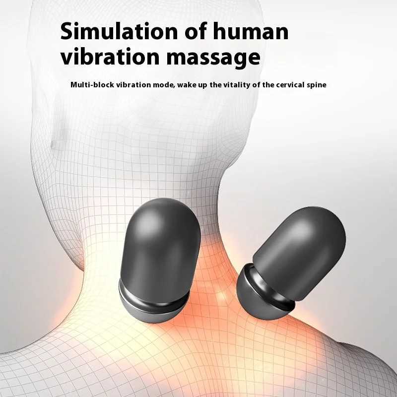 New Relieve Fatigue Airbag Neck Massage Constant temperature hot compress Pillow Electric vibrate Smart Kneading Massage PillowW250512