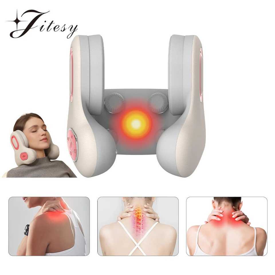 Electric Neck Massager 3-in-1 Bluetooth music infrared heat Massage U Shape Memory Foam Relieve Shoulder Neck PainW250512