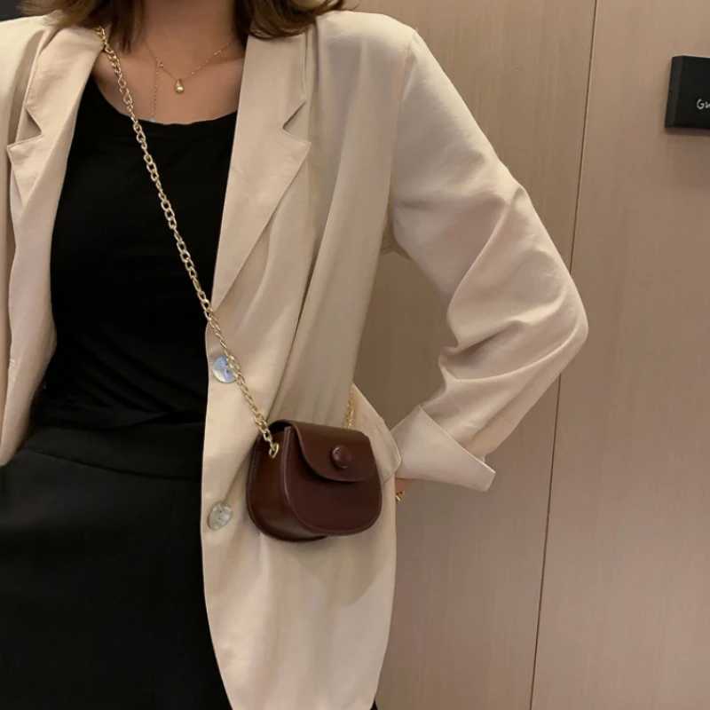 2023 New Mini Fashion Shoulder Bags for Kids Coffee Black Yellow Small Cross Body Bags Earphone Lipstick Storage Bags Z250512