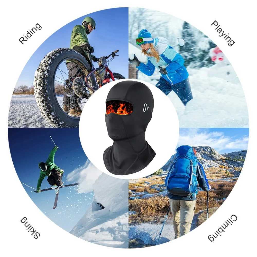 New Motorcycle Mask Fleece Thermal Face Mask Keep Warm Moto Riding Balaclava Motorbike Biker Winter Windproof Ski Mask Men WomenW250512