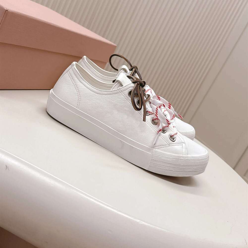 New Women Canvas Sneakers Genuine Leather Sports Solid Colors Flats Leisure Round Toe Designer Shoes Zapatillas De Mujer