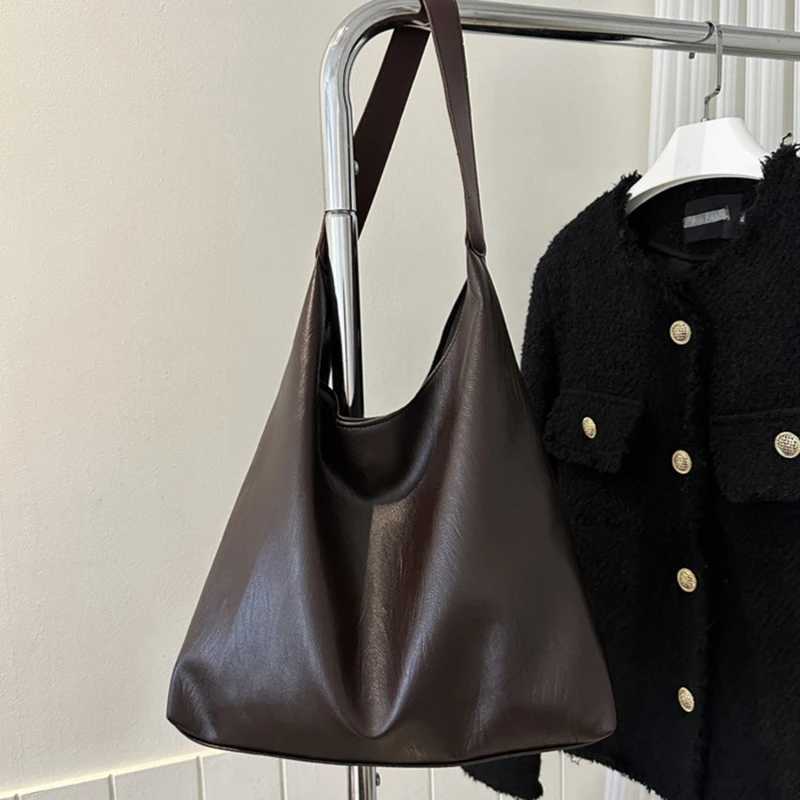 Vintage Pillow Design PU Leather Boston Handbag Women Casual Large Capacity Shoulder Crossbody Bags Fashion Shopper TotesXJ250512