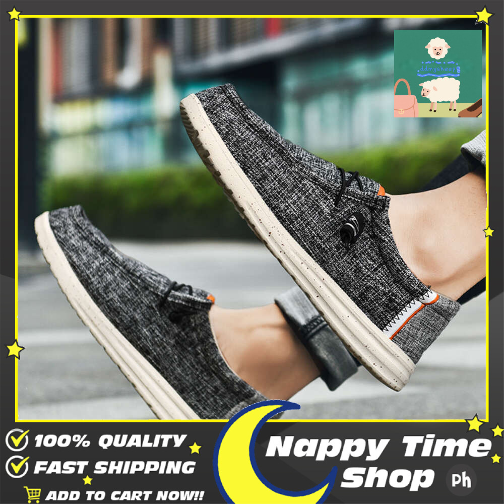 Ddmytiger Shoes Summer Canvas For Men Classic Loafers Breathable And Comfortable Outdoor Slip On Walking Sneakers Outdoor Shoes