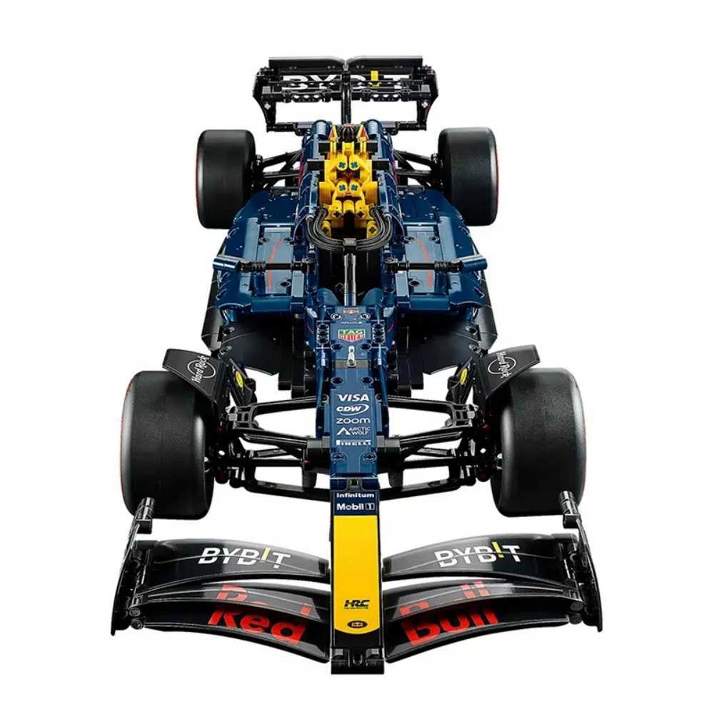 Technical Mechanical Building Blocks 1639pcs RB20 F1 Formula Racing Assembly Building Block Model Set Adult Boy Toy Gift z250510