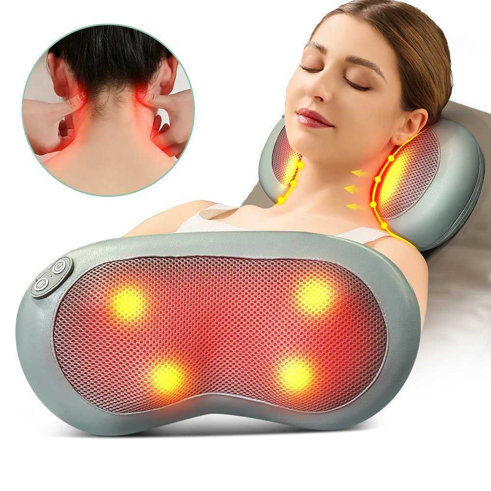 Neck Massager Back Massager with Heat for Relax Shiatsu Electric Deep Tissue 3D Neck Shoulder Massage Pillow mothers day giftsW250512