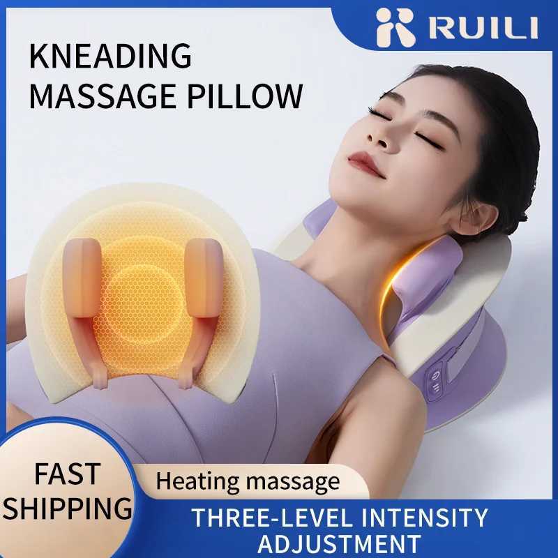 Trapezius Massage Pillow Wireless Electric Car Home Massager Heating Waist Neck Leg Cervical Shiatsu KneadingW250512