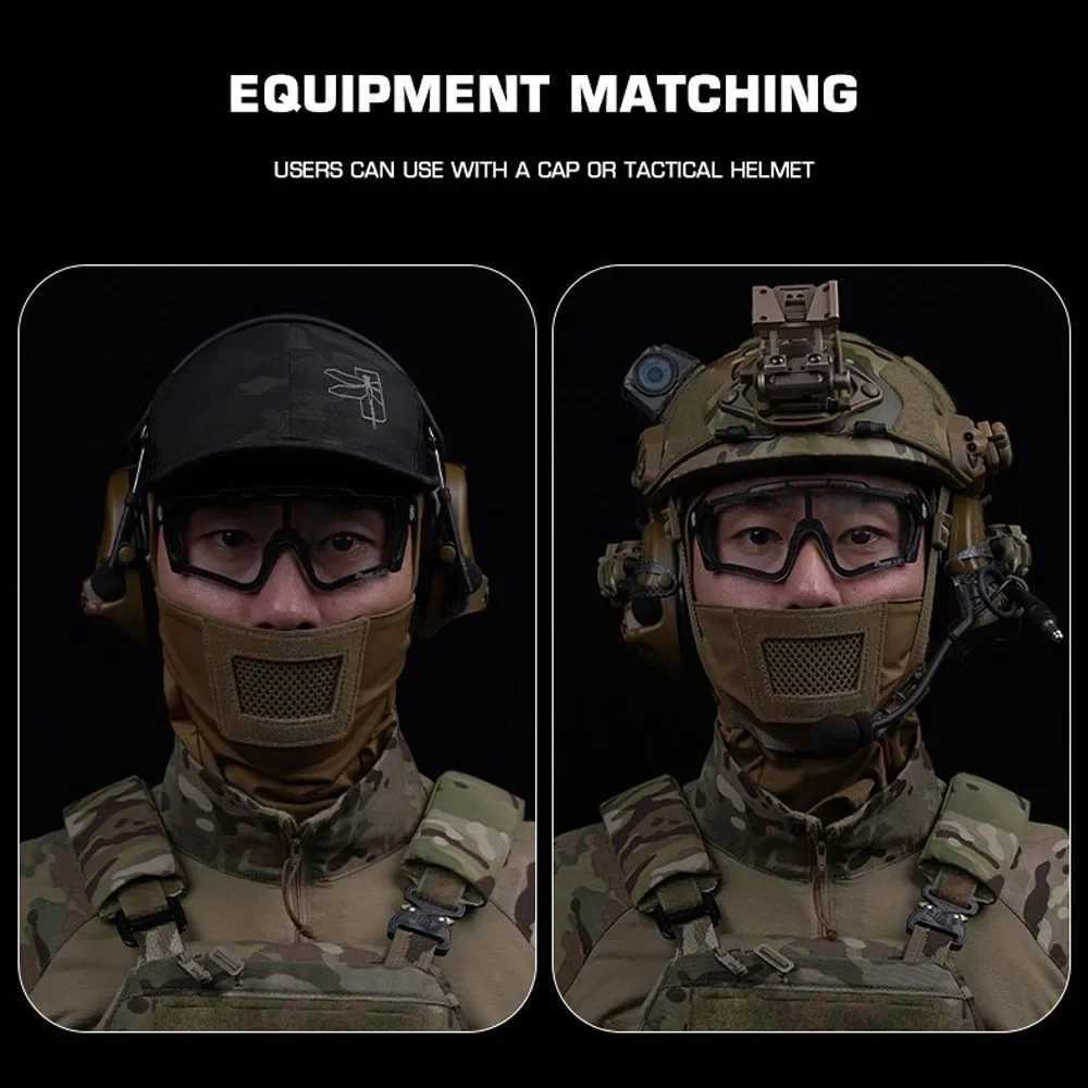 Airsoft Mask for Men Sport Mask Balaclava Headgear Full Face Protection Knight Headwear for Paintball Hunting Sport CyclingW250512