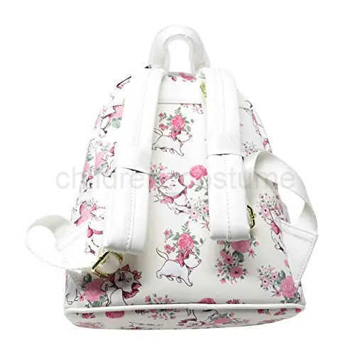 Disney The Aristocats Marie Floral Allover-Print Mini Backpack Villains Scene Maleficent Sleeping Beauty Backpack Children Schoolbag W250517