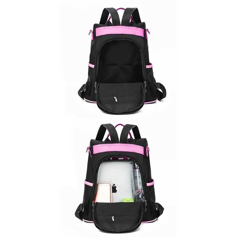 Oxford Fabric Backpack Large Capacity Multi-Layer Storage Solid Color and Fashion Backpacks for Women Z250512