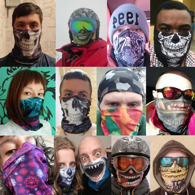 Outdoor Seamless Scarf Cycling Bandana Camouflage Neck Gaiter Tube Headband Fishing Hiking Balaclava Women Headwear MaskW250512