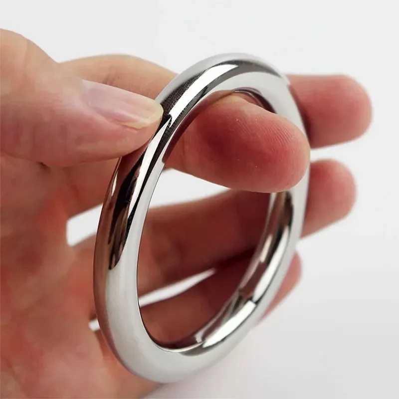WAKEWAY Stainless Steel Penis Ring Sex Toys Mens Round Penis Ring Sex Ring W250512