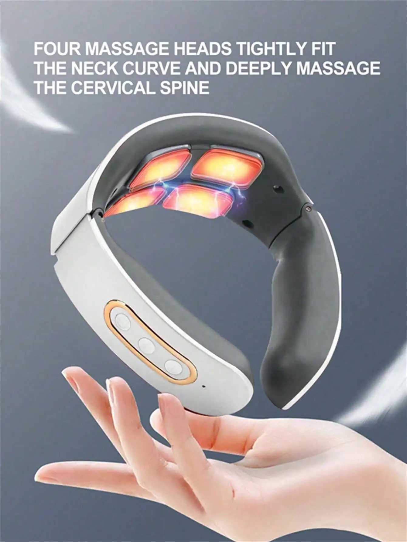 Multi-Functional Electric Neck Massager Portable Smart Cervical Massage Device Home Use Neck Massager Valentines Day GiftW250512