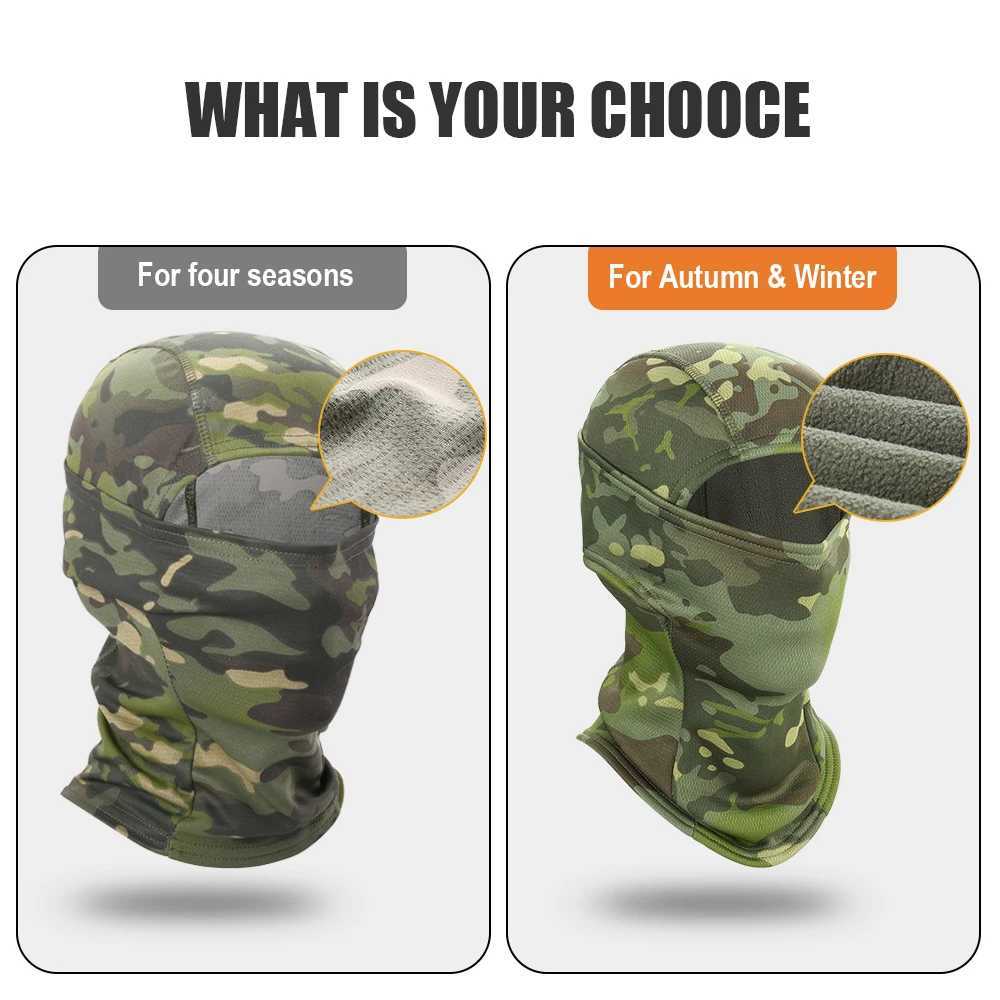 Winter Warmer Fleece Tactical Balaclava Full Face Mask Ski Paintball Running Hunting Hiking Cycling Sports Snowboard Scarf MenW250512