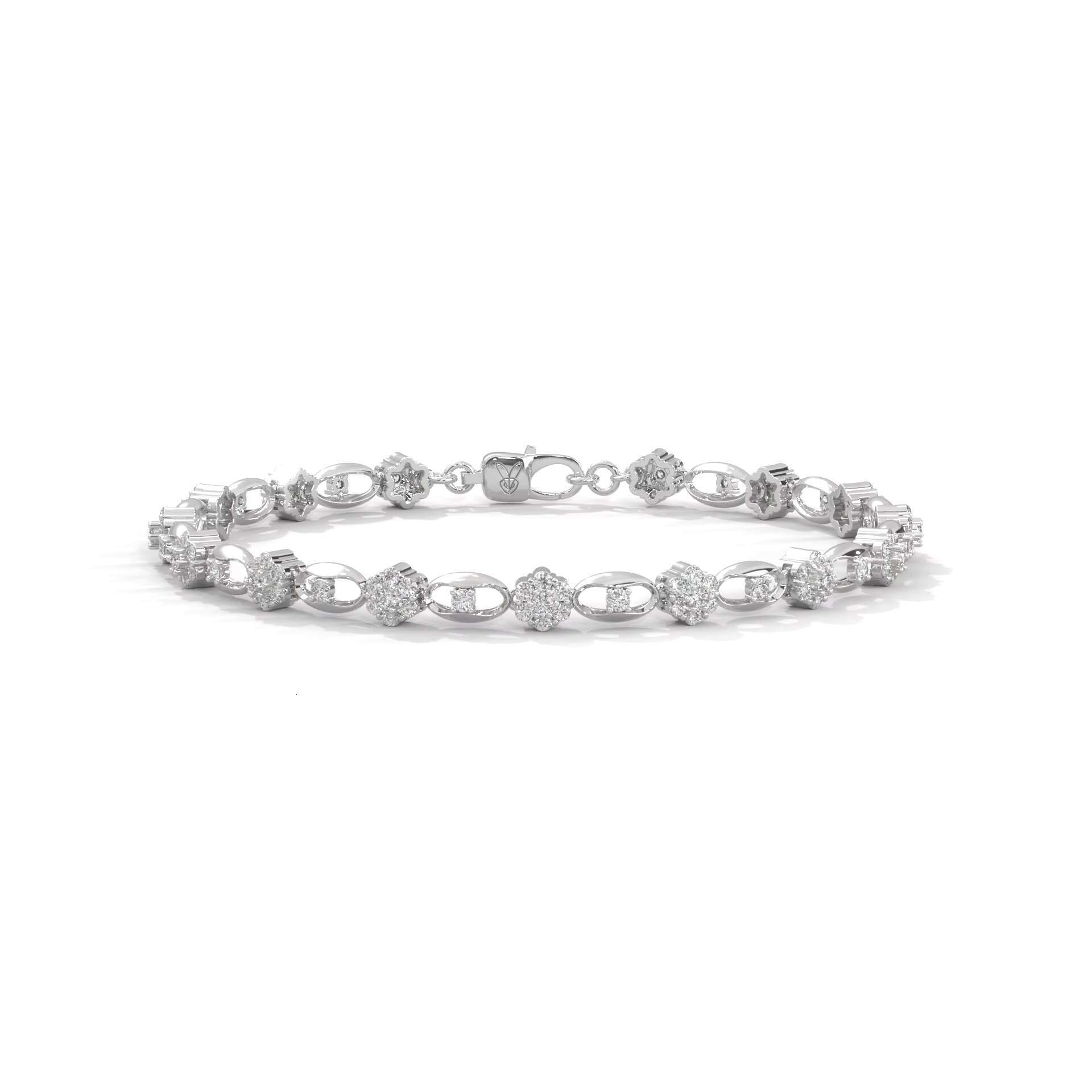 Silver Moissainite Diamond Tennis Bracelet Sustainable Luxury for the Modern Consumer