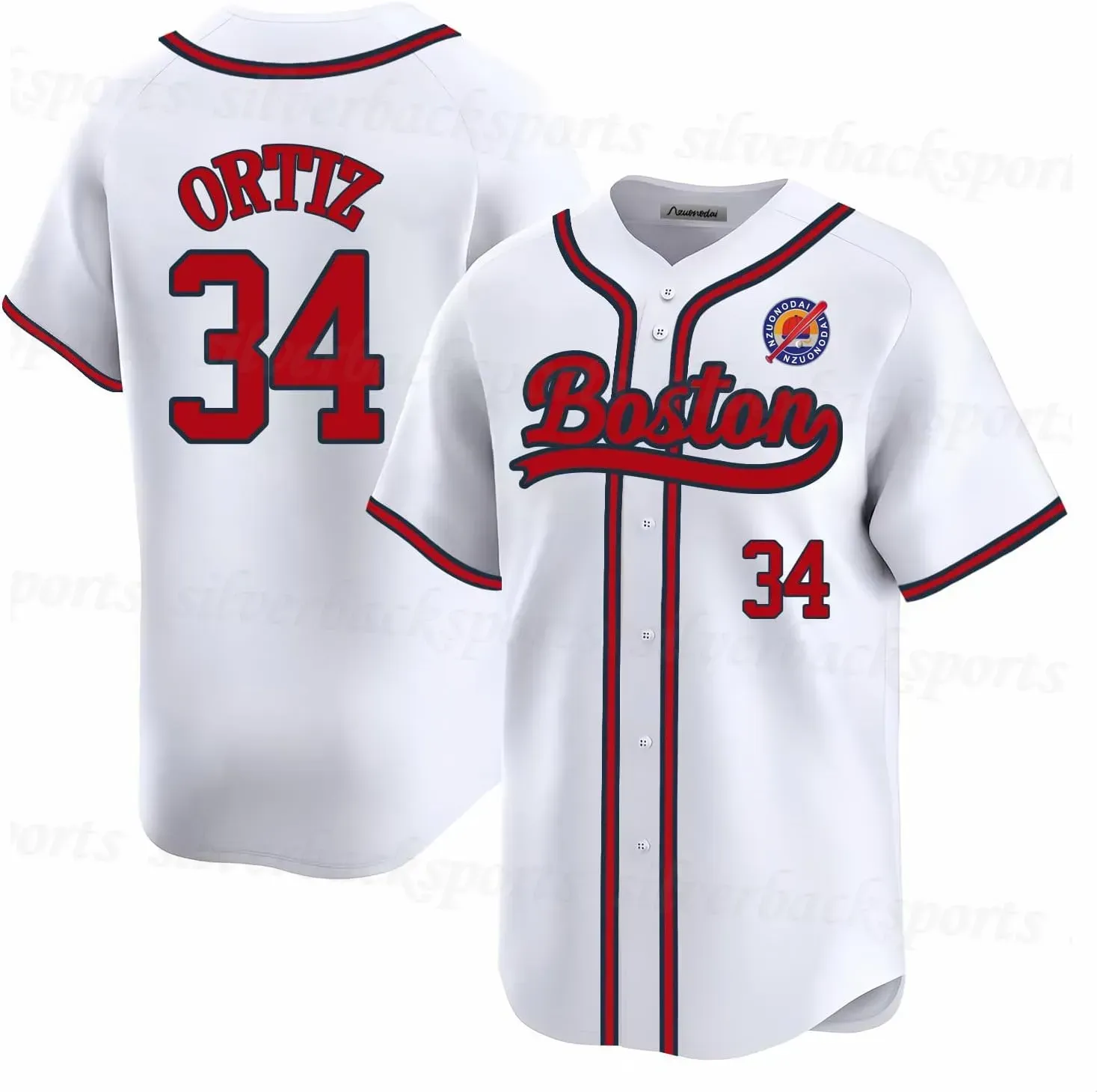 Mens/Youth Boston Baseball ed For Fans Red White Custom Jerseys This baseball uniform is a quick-drying custom-made sportswear for teenagers and adult