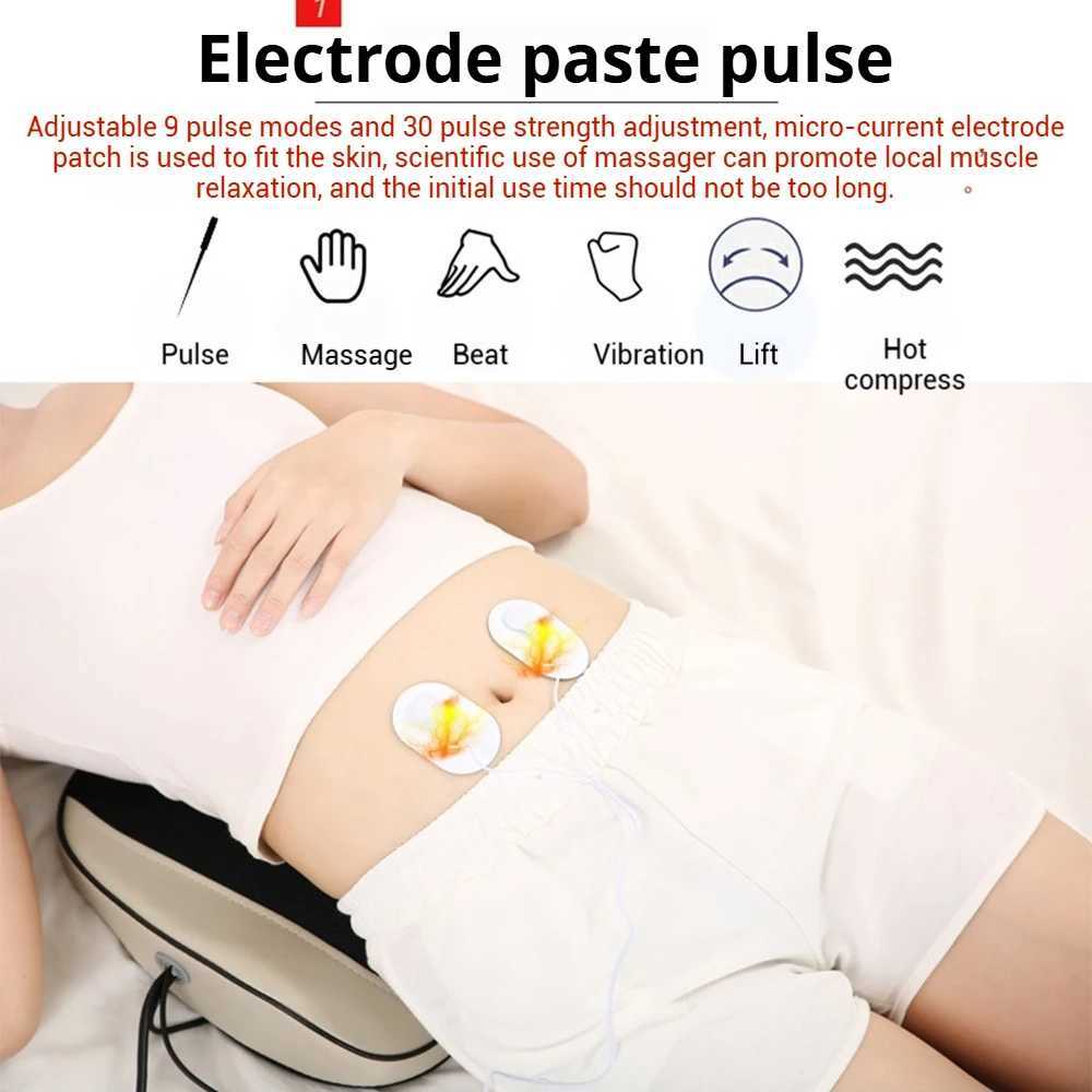Vibrating Neck Back Massage Pillow Electric Heating Waist Cervical Massager Muscle Relax Relieve Fatigue Lumbar Disc HerniationW250512