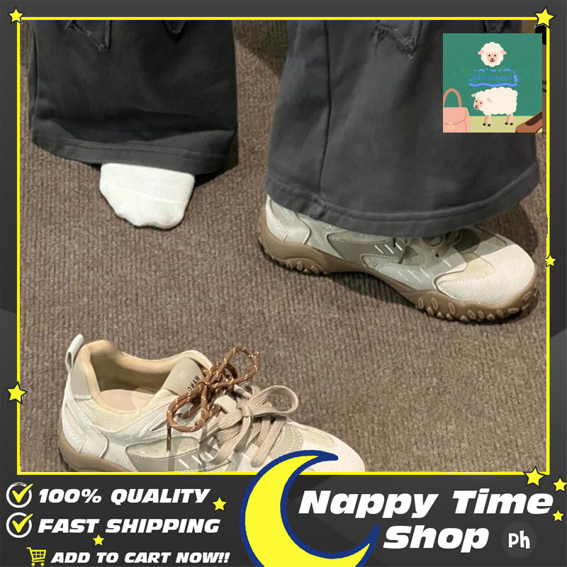 Ddmysheep Ddmysheep Spring New Comfortable Breathable Fashionable Casual Forrest Gump Thick Soled German Training Versatile Women S Shoes Outdoor