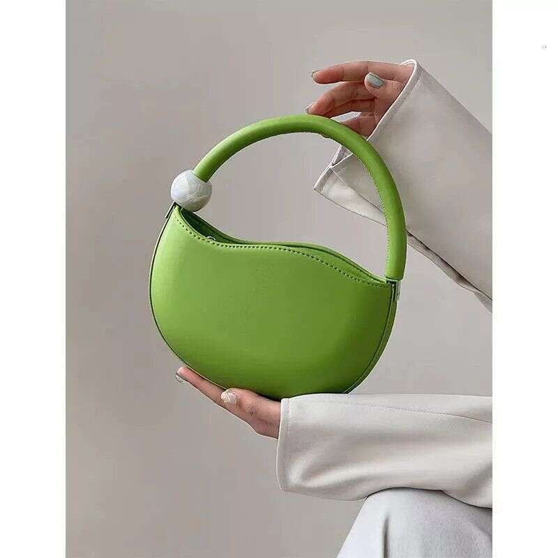 High end handbag for women's spring summer 2025 new item niche design pea bag fashionable and versatile hand-held shoulder