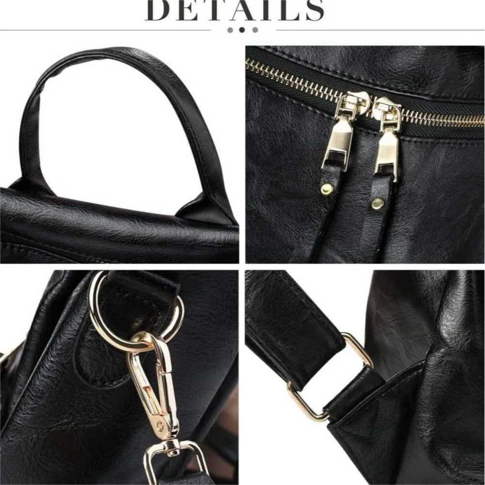 PU Leather Backpack Purse For Women Convertible Ladies Fashion Casual Large School Shoulder Bags Z250512