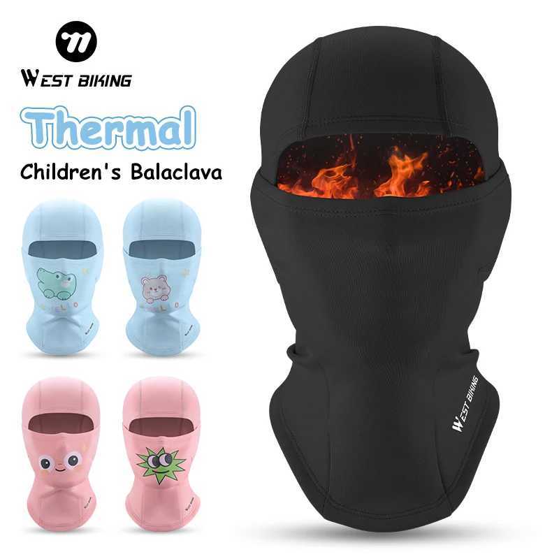 WEST BIKING Kids Balaclava Windproof Ski Face Mask Winter Children Fleece Cycling Neck Warmer Scarf Helmet Liner for Boys GirlsW250512