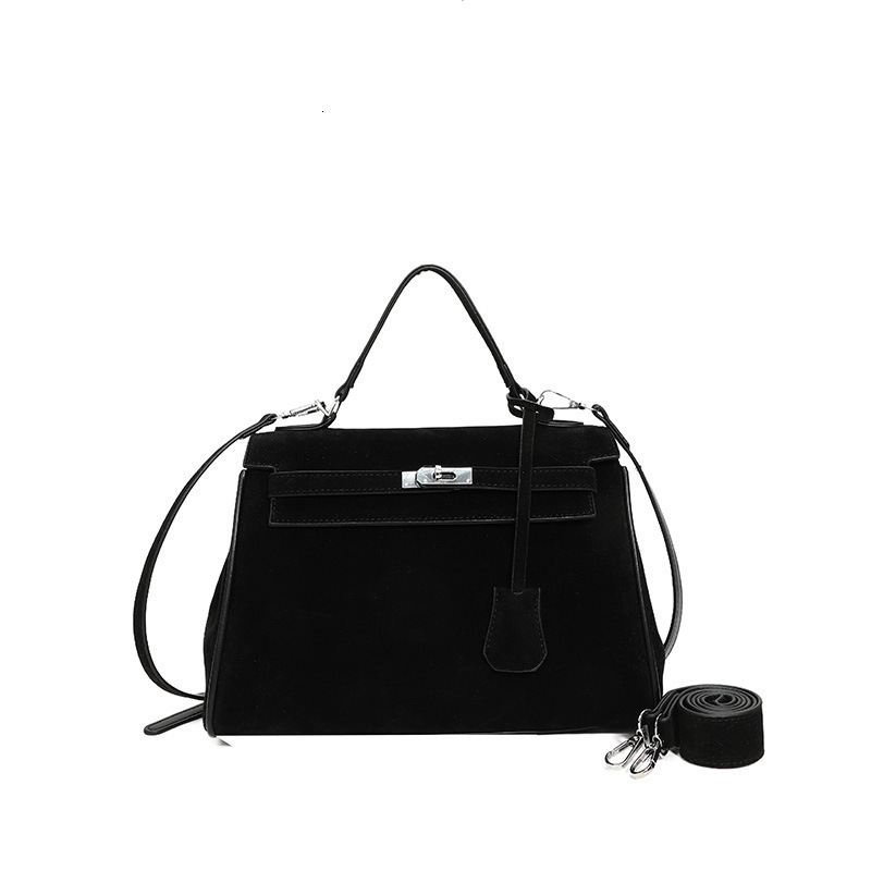 Top Quality New Free Delivery Designer Bag Matte Suede Leather Shoulder Crossbody Bag Fashionable Multifunctional Large Capacity Portable Kelly Bag