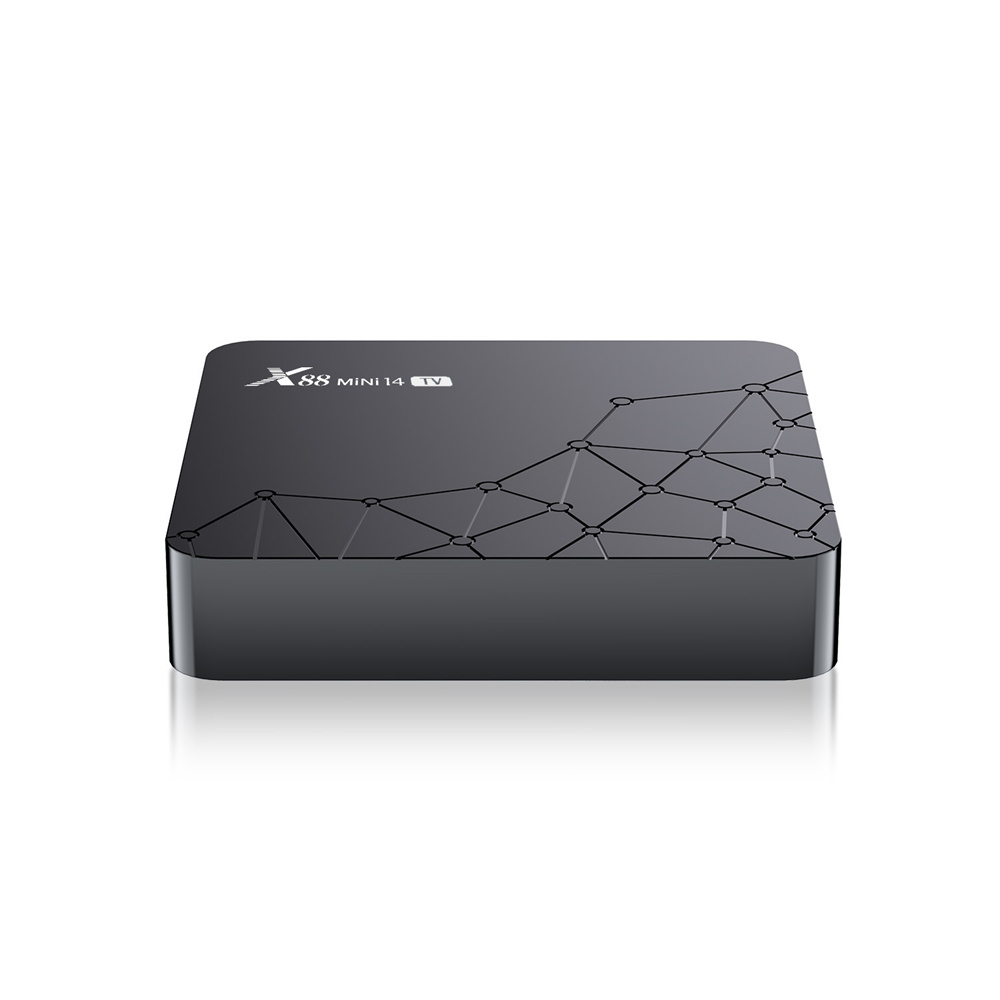 TV Box X88 MINI 14 4K Quad Core Android 14 Wifi6 BT5.0 2GB 16GB Voice Remote Control Media Player Android Set Top Box