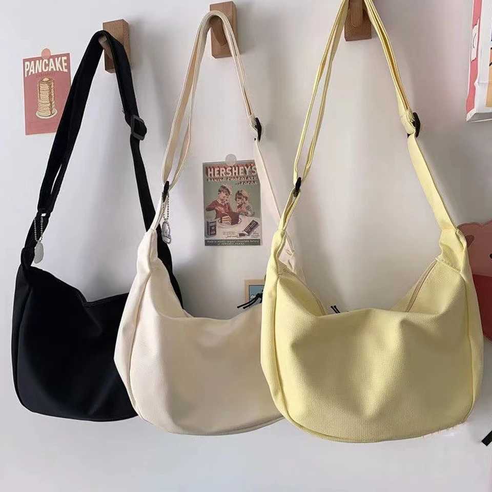 Shoulder Bags Women Solid Harajuku All-Match Simple Multifunction Handbags Large Capacity Crossbody Bags For Women Teens Purse Z250512
