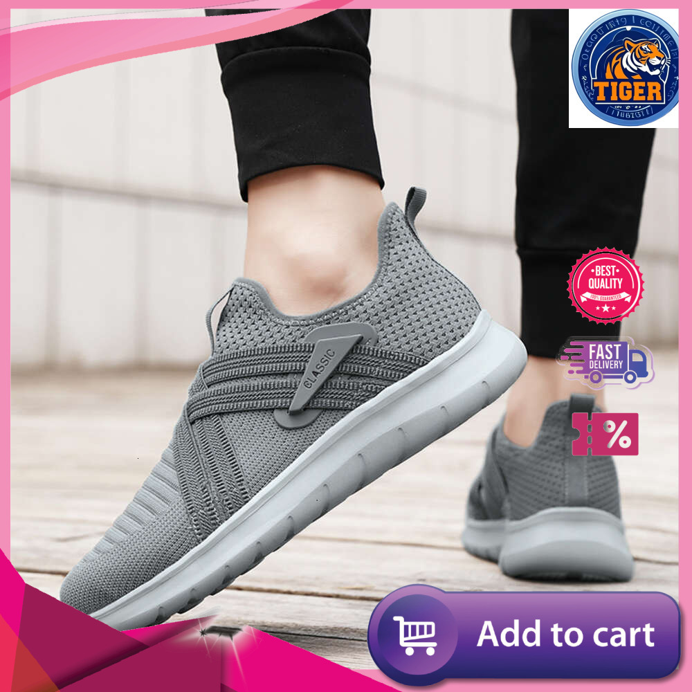Ddmytiger Classic Men Breathable Sneakers For Man Outdoor Light Mesh Slip On Walking Shoes Tenis Zapatillas De Hombre Outdoor Shoes