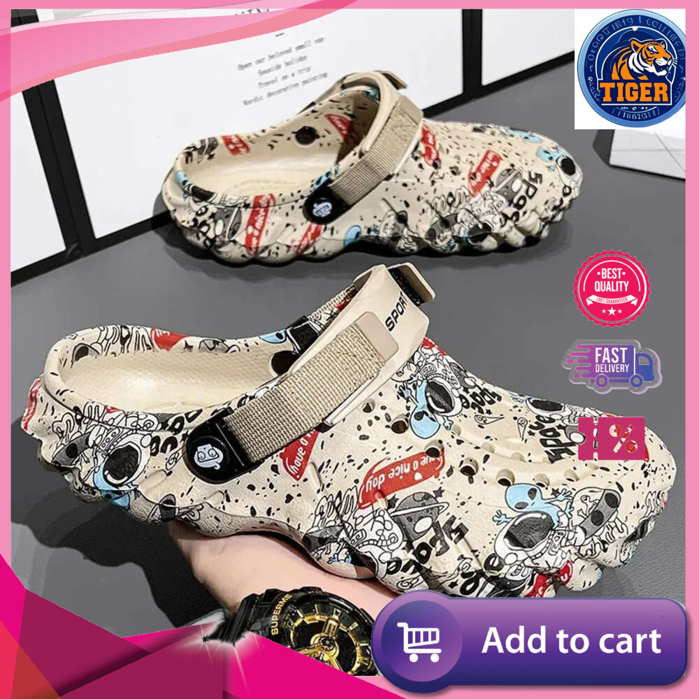 Ddmytiger Outdoor Men Bech Aqua Slippers Comfort Beach Sandals Non Slip Garden Chef Summer Water Shoes Flip Flops Outdoor Shoes