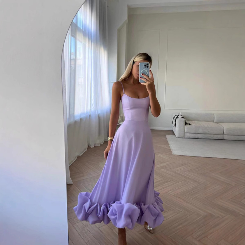 Women Dresses 2025 New Fashion Product Large Hanging Strap Three Dimensional Flower A-line Skirt Wear 5 Colors