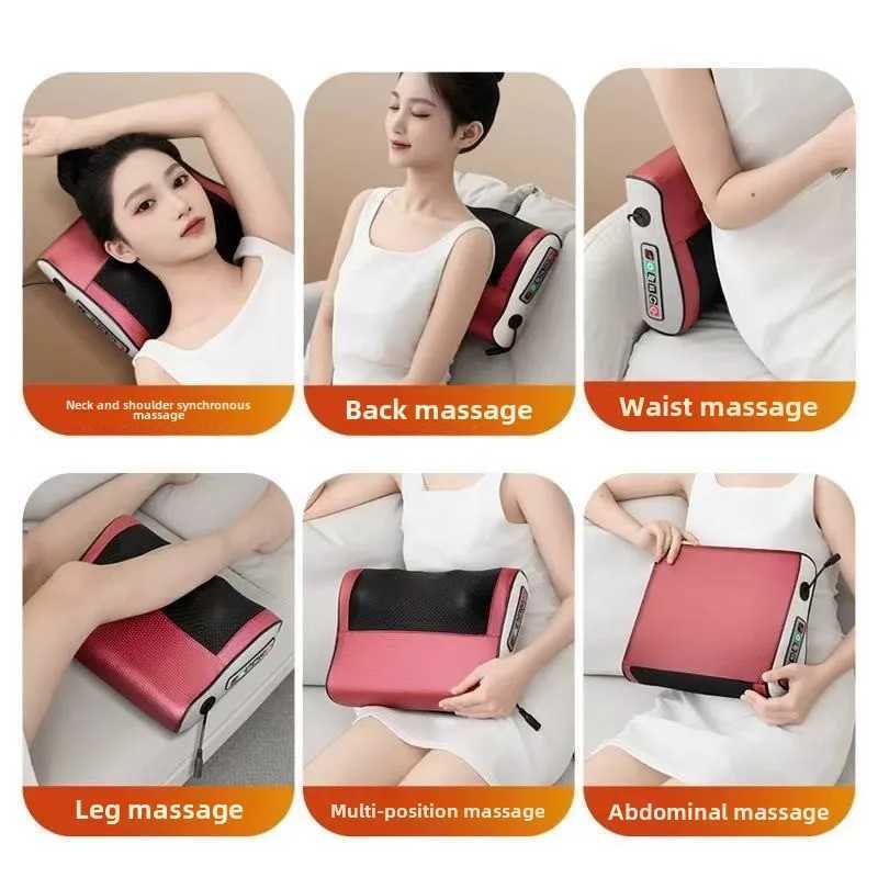 6 Key Smart Cervical Neck Shoulder Electric Waist Back Shiatsu Massage Pillow Heated Car Seat Massage Neck and Shoulder MassagerW250512