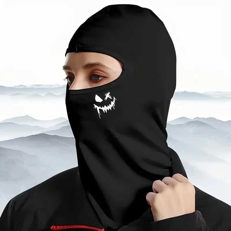 2pcs Graffiti Punk Print Balaclava Hat UV Protection Breathable Full Face Mask For Cycling Skiing Hiking Fishing OutW250512