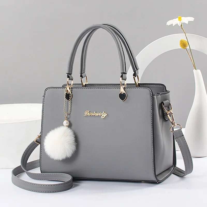 Shoulder Handbag Women Vintage Messenger Bags Fashion Top-Handle Composite Bag Purse Wallet Leather