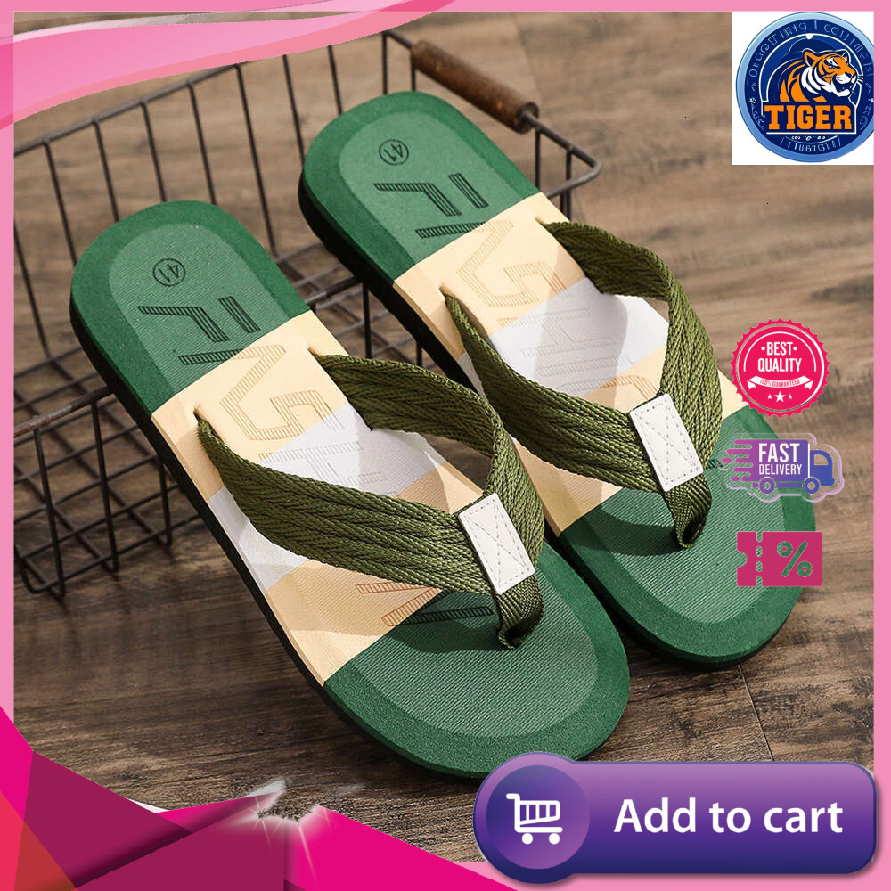 Ddmytiger Colored New Fashion Herringbone For Men S Summer Trendy Outwear Beach Slippers Outdoor Shoes