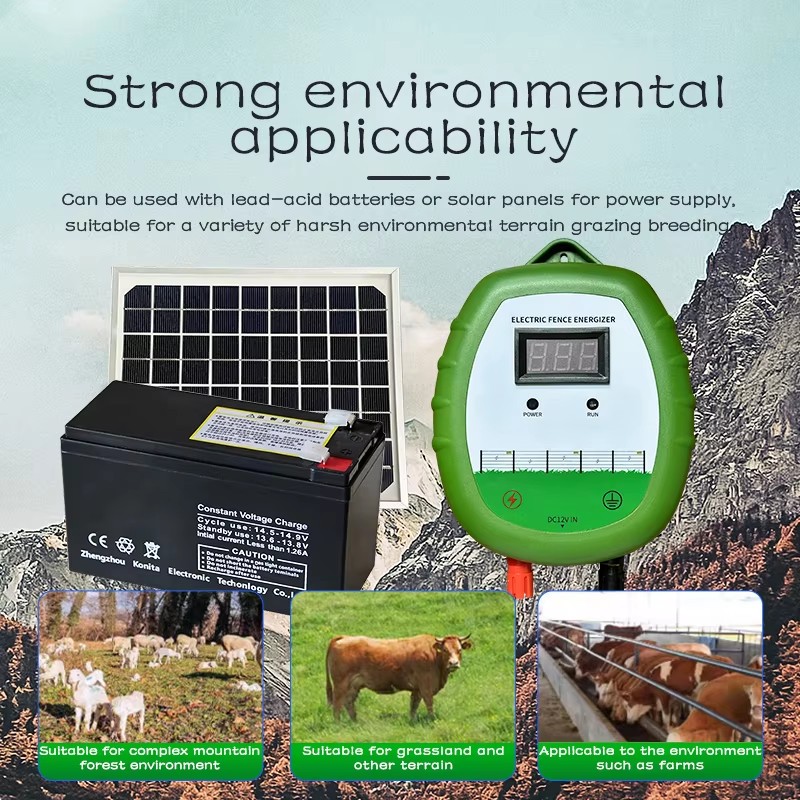 Electric Fence Pulse Generator Power Supply For The Metal Wire Of The Farm Fence System