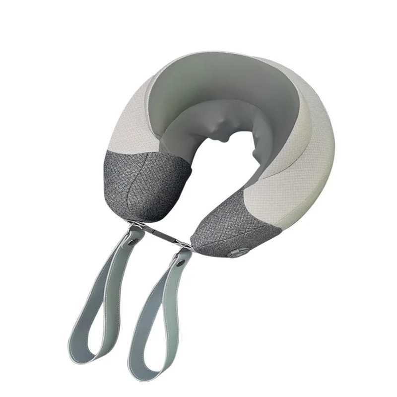 Tinsol Electric Air bags Neck Massager U shaped Pillow Portable Shoulder Cervical Massager Outdoor Home Car Relaxing MassageW250512