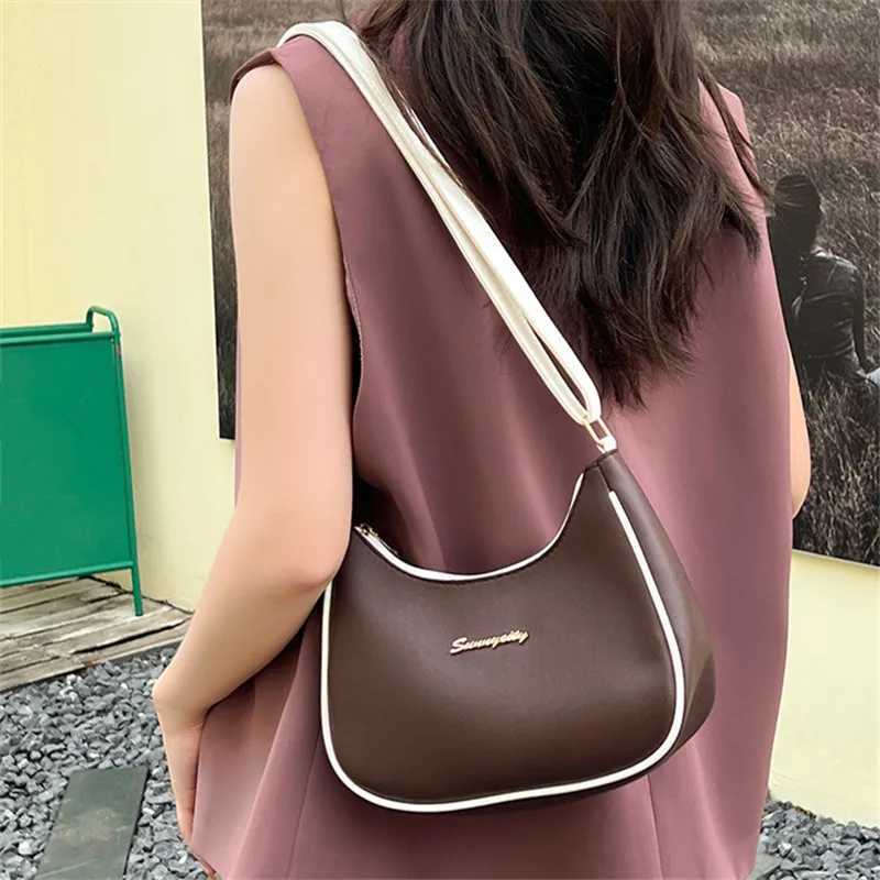 Chic Ladies Handbags Single Shoulder Crossbody Bags for Women Stylish Adjust Shoulder Strap Top PU Leather Underarm Bag Purses Z250512