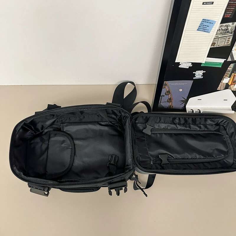 Travel damaged hard shell backpack, men's bumpy and unique single shoulder bag, Chinese style, pure color, ha