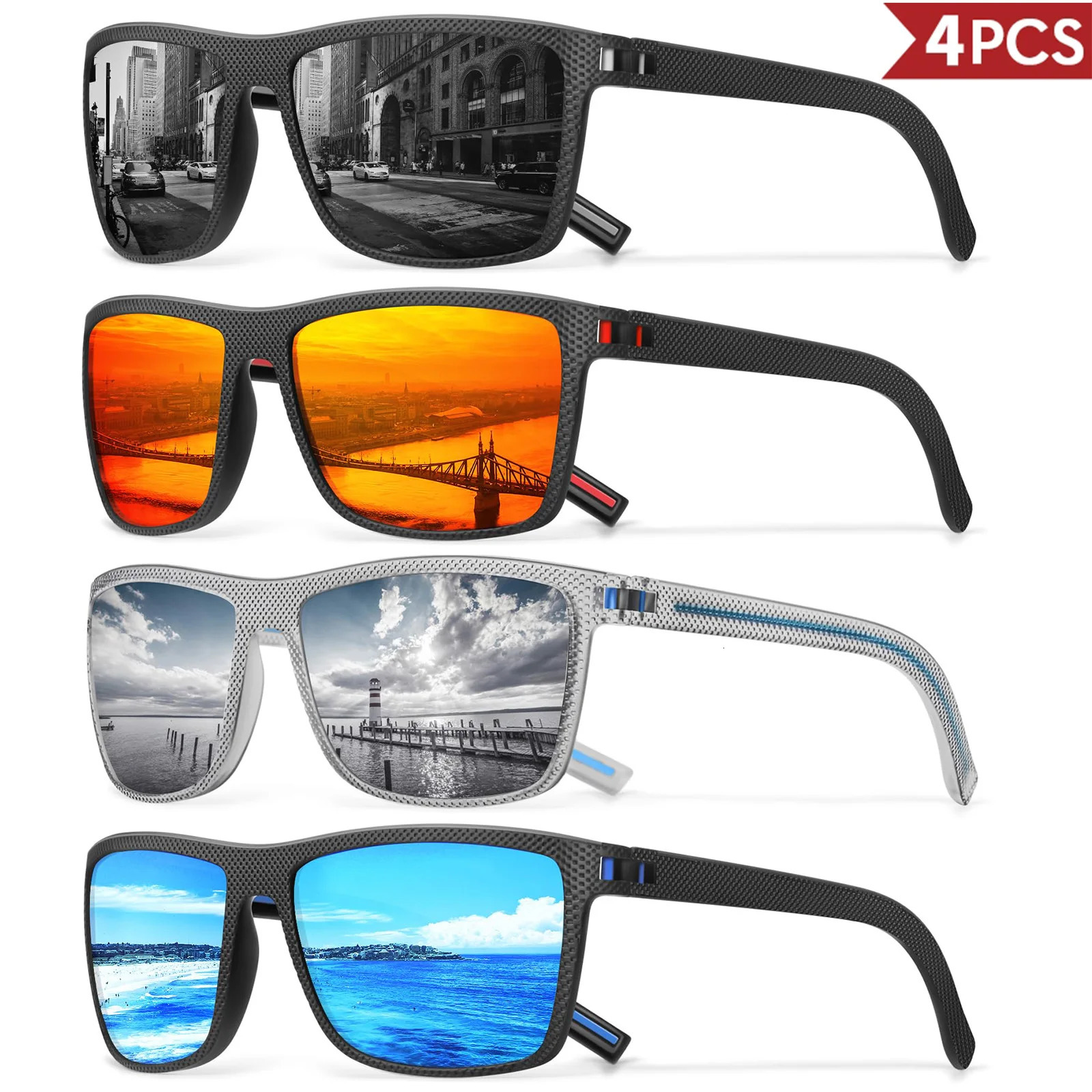 34 Pack ner Box Polarized Colorful Sunglasses for Men and Women Suitable Driving Fishing Outdoor Sports UV400 250512