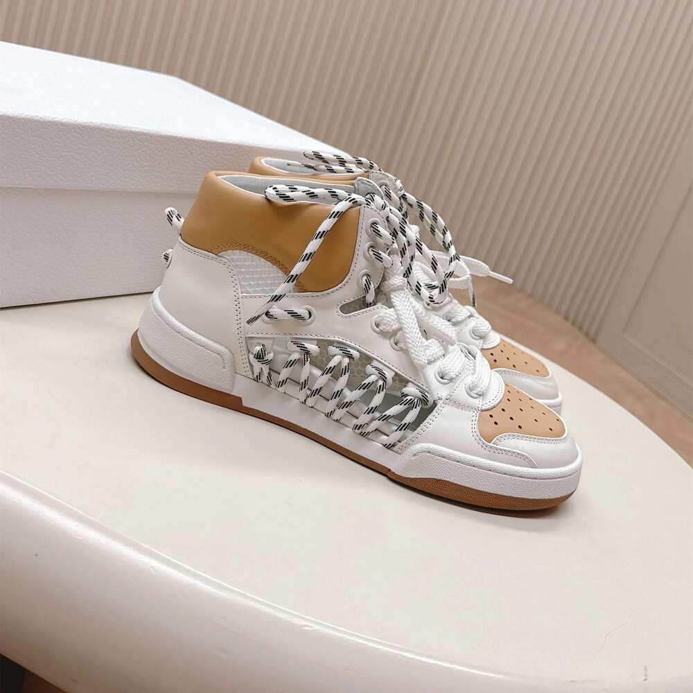 New Women Size35-44 Genuine Leather Couple Sneakers Mesh Sports Leisure Flats Hollow Designer Shoes Zapatillas De Mujer
