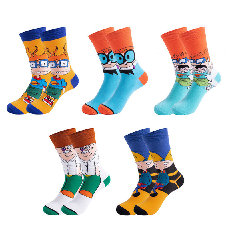 Cross mirror tube movie anime socks, fashion trend, smooth cotton, pure