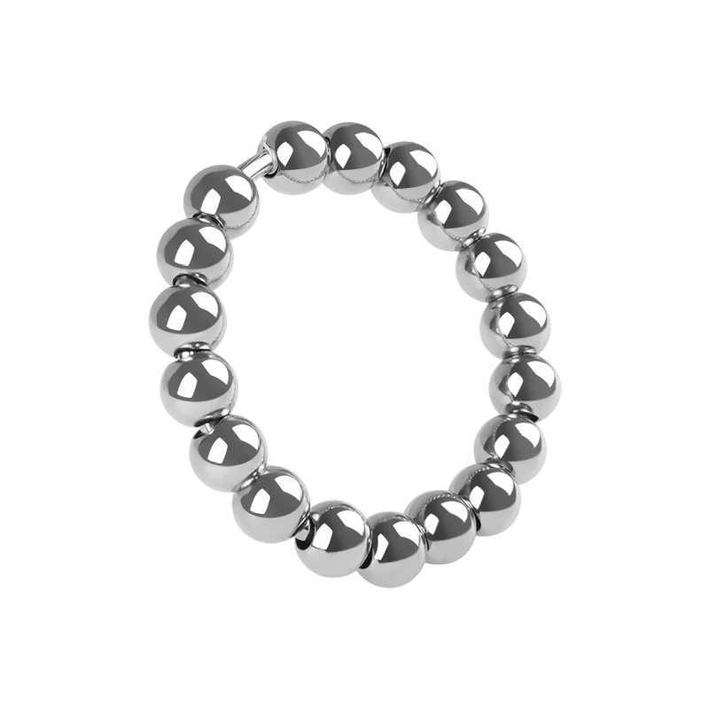 Stainless Steel Small Large Metal Penis Lock Cock Ring Set Delay Ejaculation Ball Erection Cock Ring Slave Male Sex Toy Man W250512