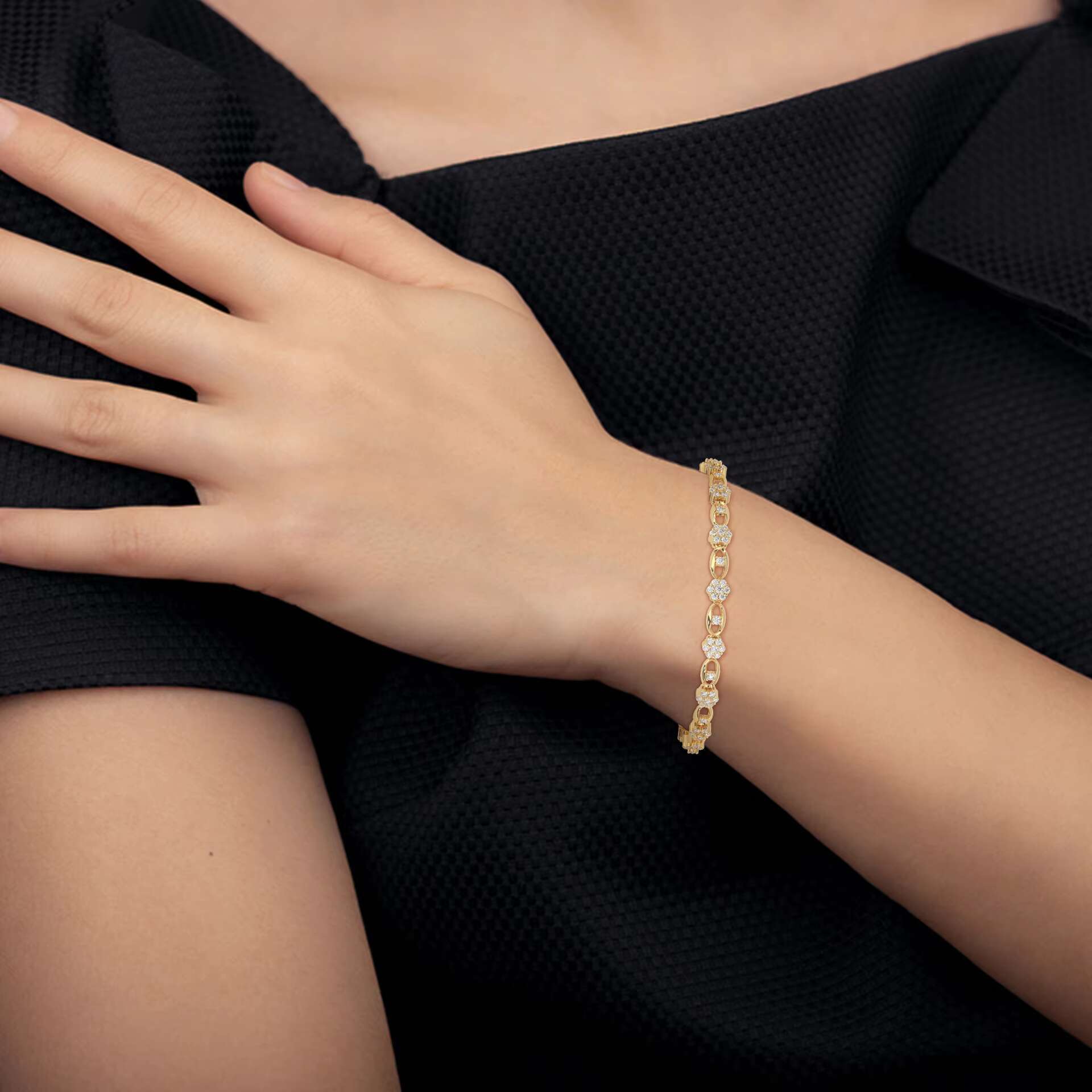 Silver Moissainite Diamond Tennis Bracelet Sustainable Luxury for the Modern Consumer