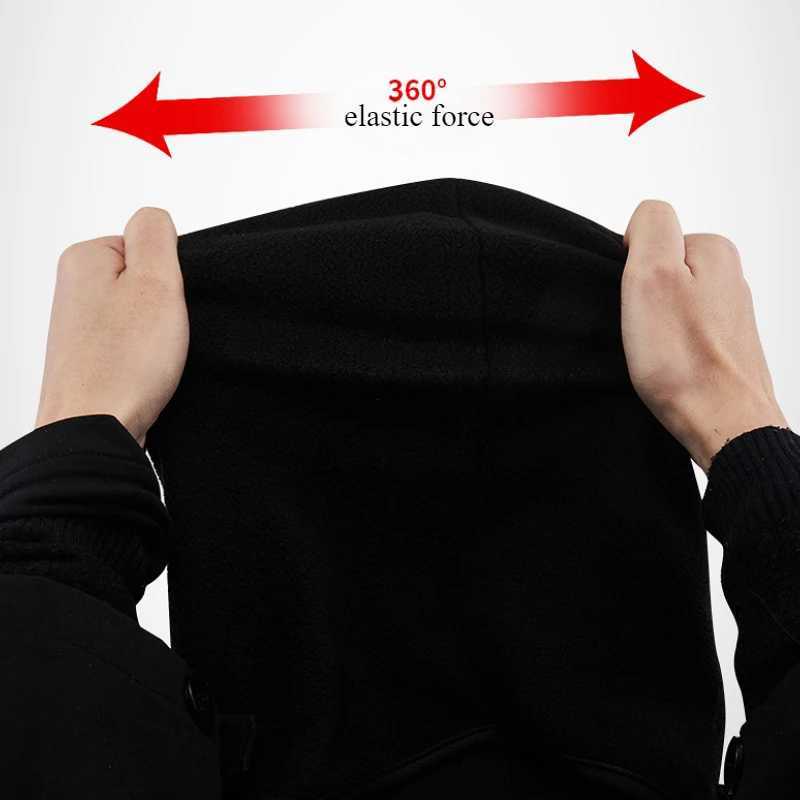 Motorcycle Winter Warm Neck Mask Headgear Warm Riding Balaclava Hat Bicycle Ski Winter Windproof Dustproof Mask Face ShieldW250512