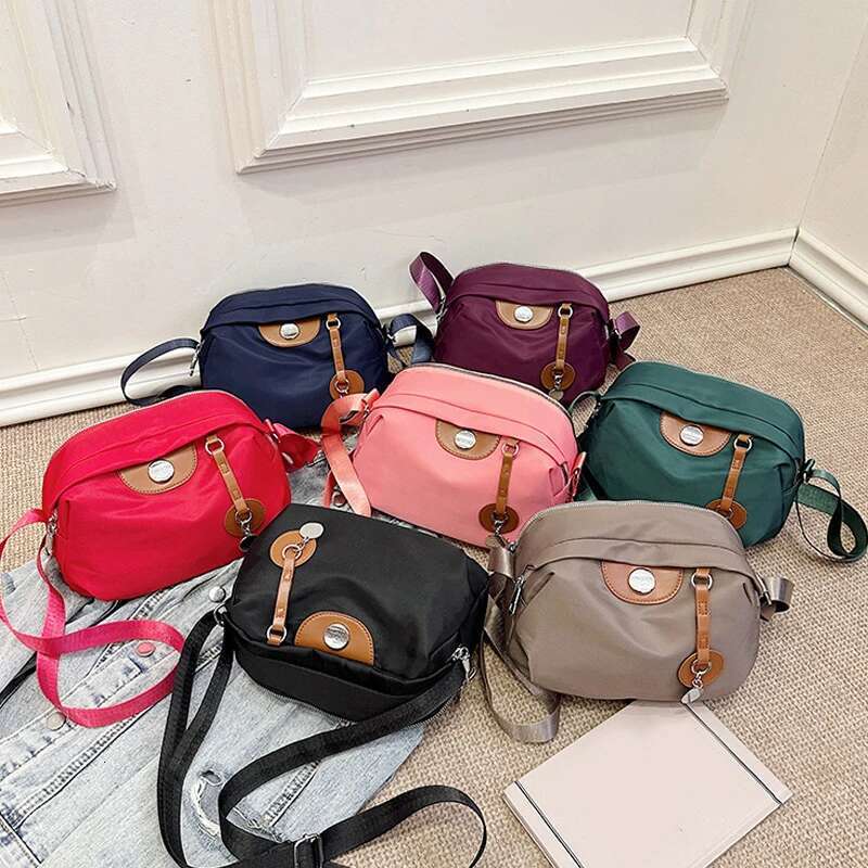 ddmy Crossbody Women Nylon Fashion Casual Ladies Large Capacity Waterproof Shoulder Messenger Bag Pillow Handbag Purse