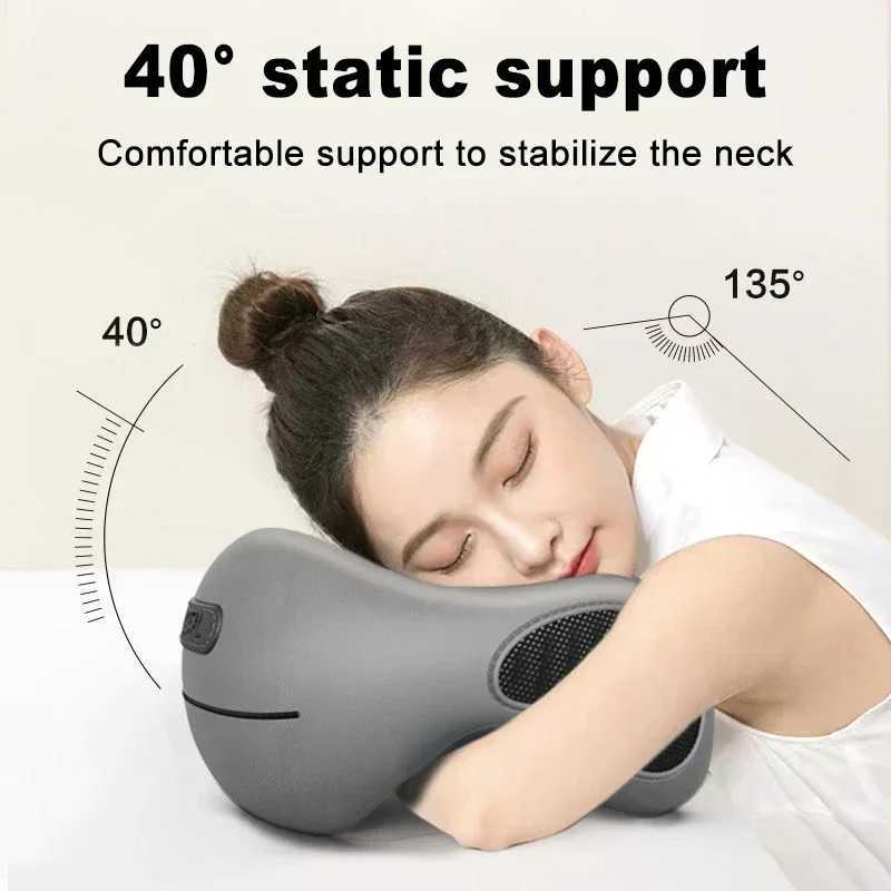 Multifunction U-Shaped Sponge Core Neck Pillow Slow Rebound Soft Travel Pillow For Sleeping Cervical Health Massage Nap PillowsW250512